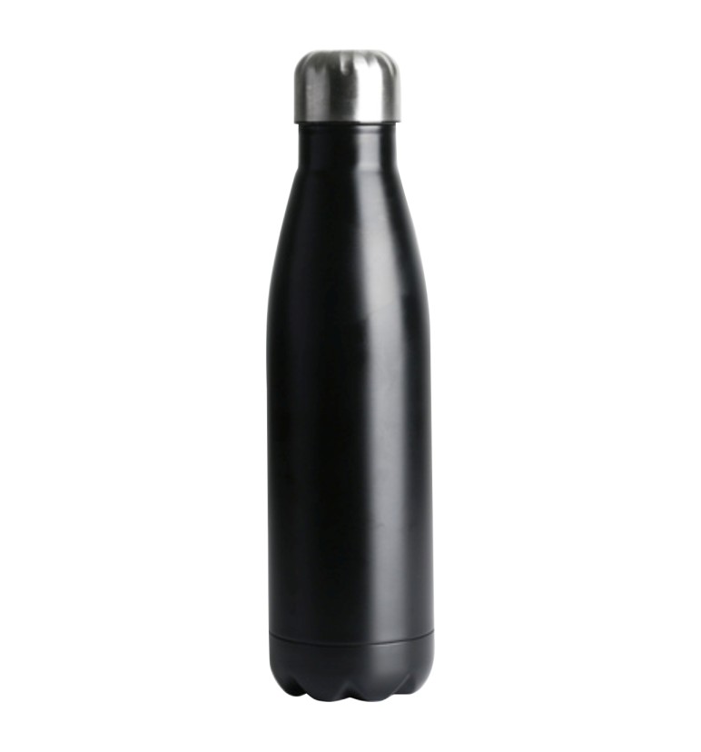 Classic Black Matte-finished Stainless Steel Bottle