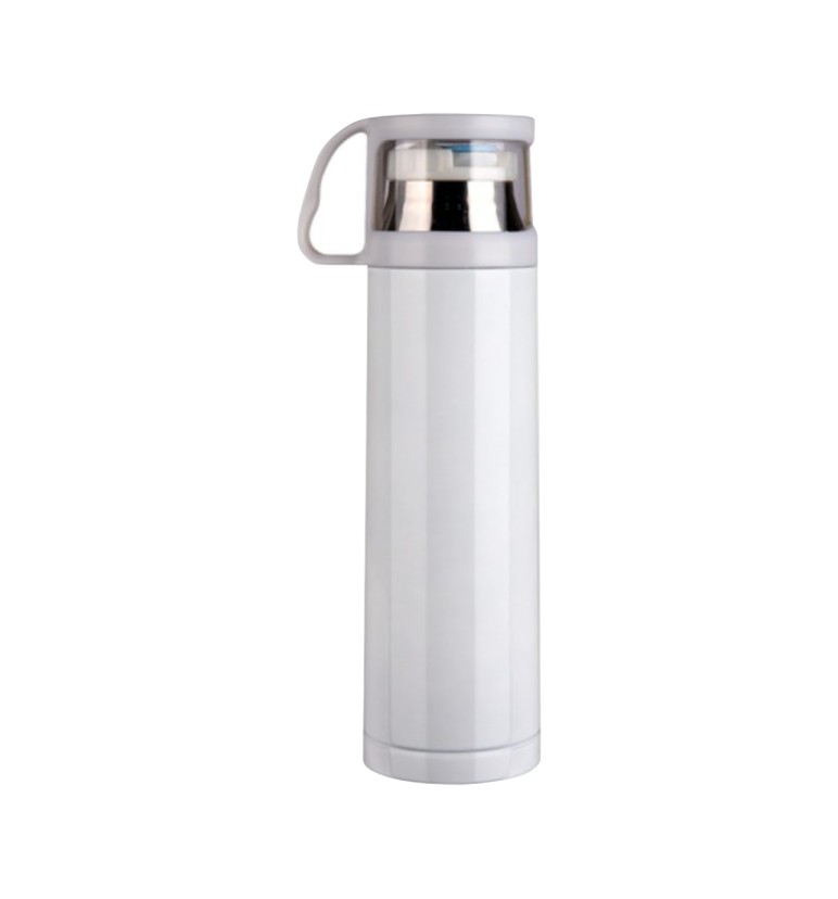  White Stainless Steel Vacuum Cup