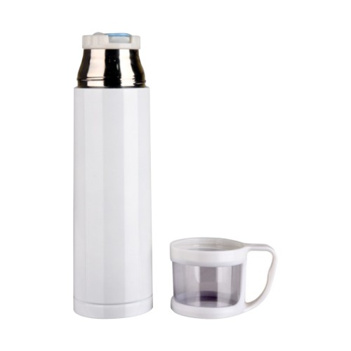  White Stainless Steel Vacuum Cup