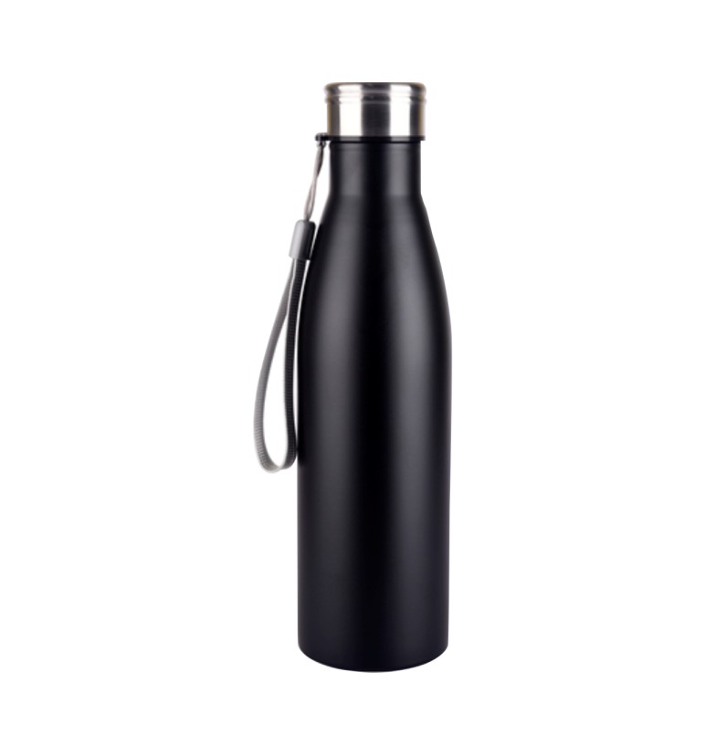 Black Stainless Steel Sipper Bottle 750 ML 