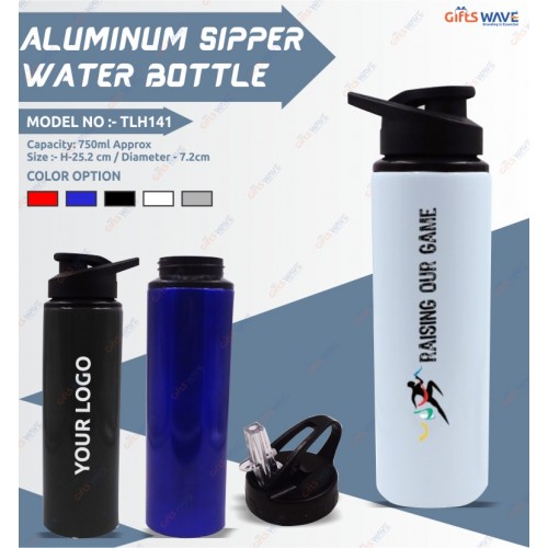 Aluminium Sipper Water Bottle - 750 ML Blue