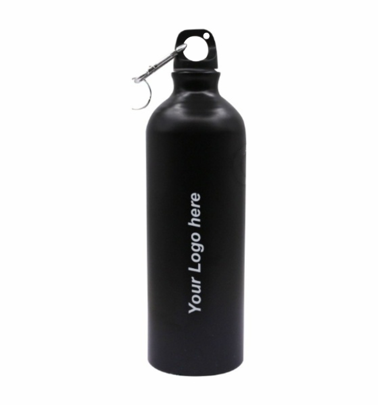 Black Aluminium Water Bottle - 750 ML 