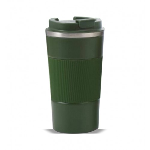 Stainless Steel Travel Mug With Silicon Tumbler - MEGNUS