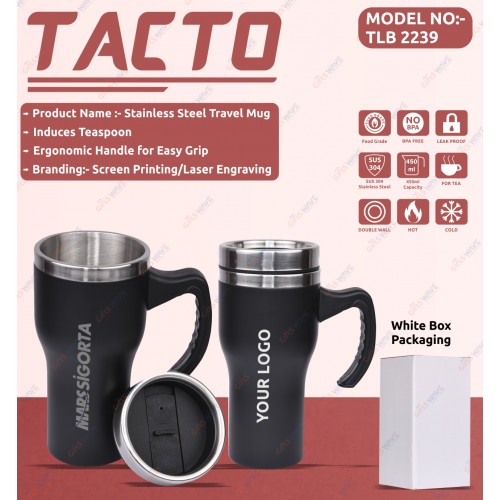 Stainless Steel Travel Mug  - TACTO