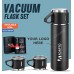 Insulated Vacuum Flask Set With 3 Cup  