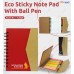 Eco Sticky Note Pad with Pen 