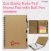 Eco Sticky Notepad with Pen 