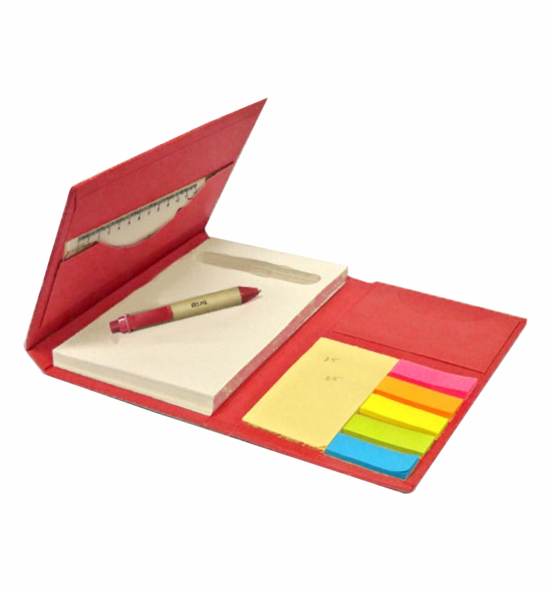 Eco Stick on Note Pad With Pen