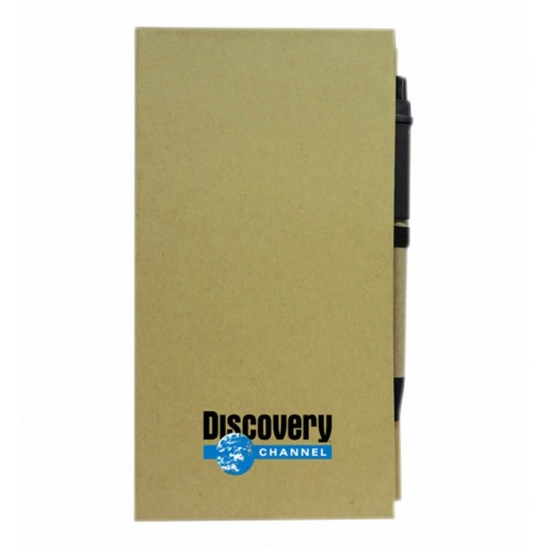 Eco Sticky Note Pad With Ball Pen 