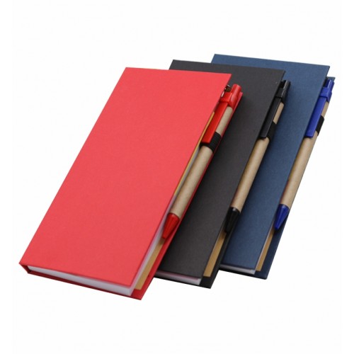 Eco Sticky Note Pad With Ball Pen 