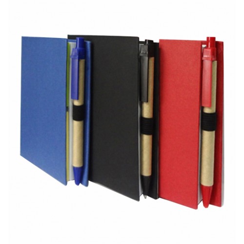 Eco Sticky Note Pad With Pen 