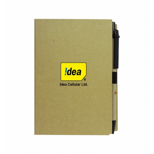 Eco Sticky Note Pad With Pen 