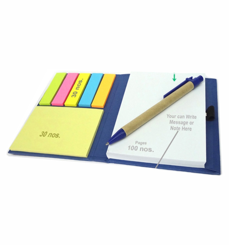 Eco Sticky Note Pad With Pen 