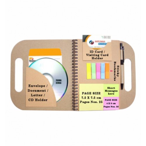 Multi Utility Eco Sticky Note Pad & Ball Pen 