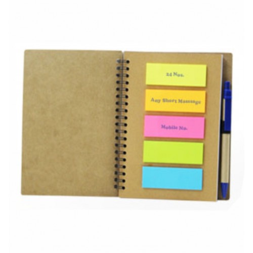 Sticky Note Pad With Ball Pen