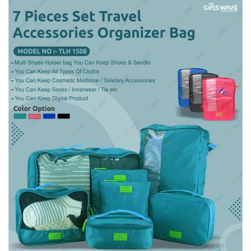 7 Sets Travel Organizer Bag 