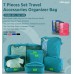 7 Sets Travel Organizer Bag 