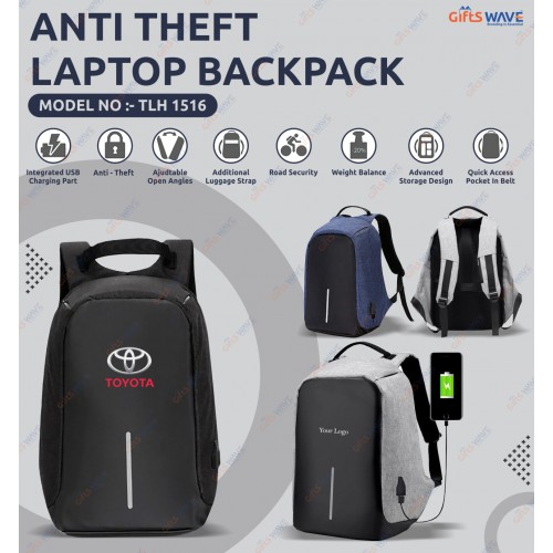 Anti Theft USB Charger Laptop Bags