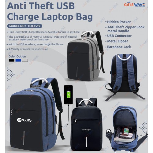 Anti Theft Laptop Bag