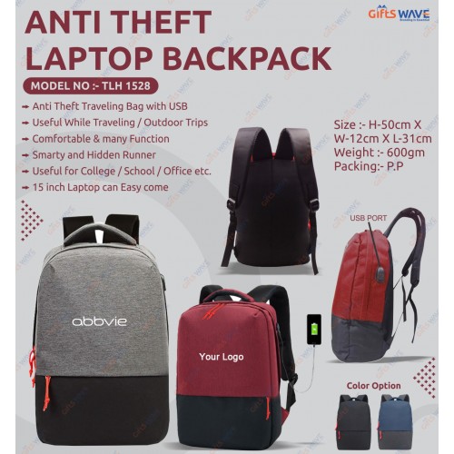 Anit Theft Laptop Backpack Bag