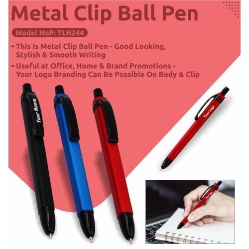 Metal Clip Ball Pen 